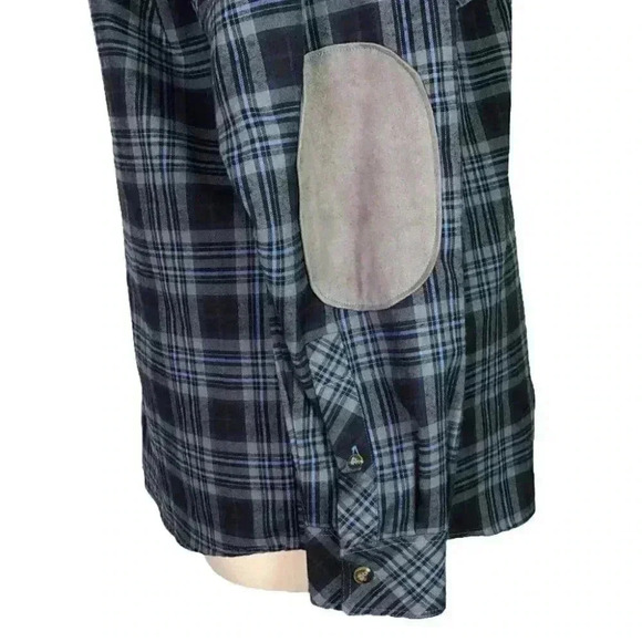 Browning Men L Plaid Flannel Shirt Multi Polyester Long Sleeve Pockets Easy Care - Picture 6 of 9